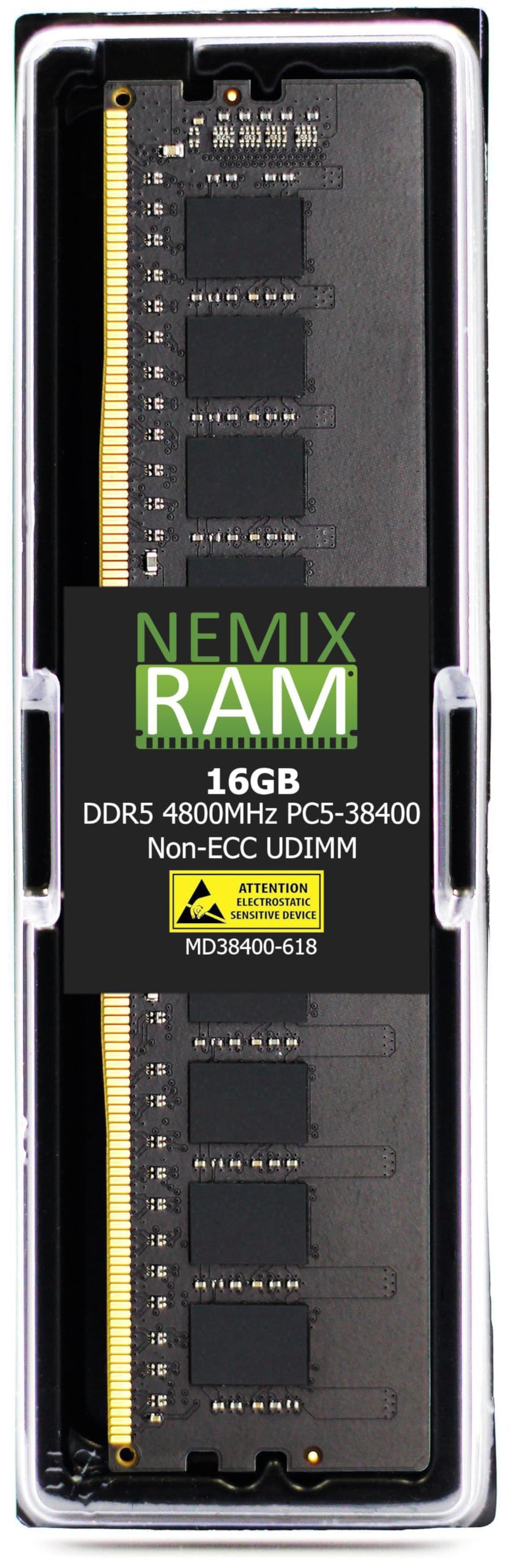Amazon.co.jp: NEMIX RAM 16GB (1X16GB) DDR5 4800MHZ PC5-38400 1Rx8